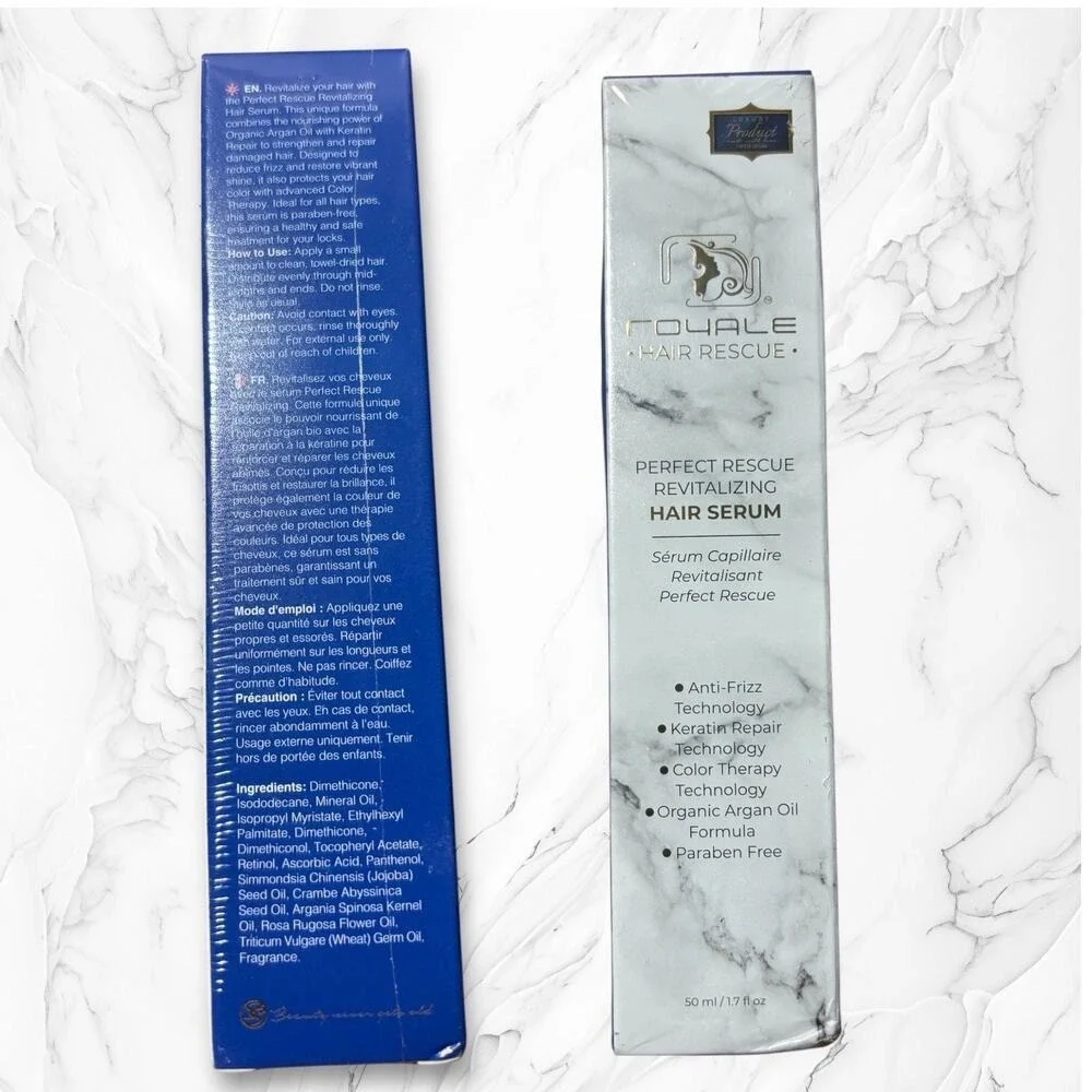 Royale Hair Rescue Revitalizing Serum • Argan + Keratin • New
